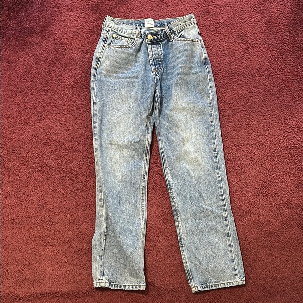 Princess Polly Asymettrical Crossover jeans